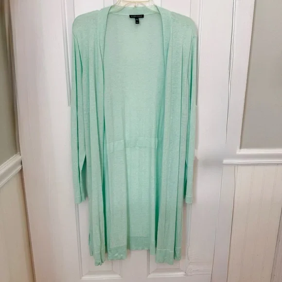 Eileen Fisher Lightweight Cardigan with Organic Cotton and Silk - Picture 1 of 6